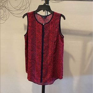 Tommy Hilfiger Paisley Sleeveless Blouse